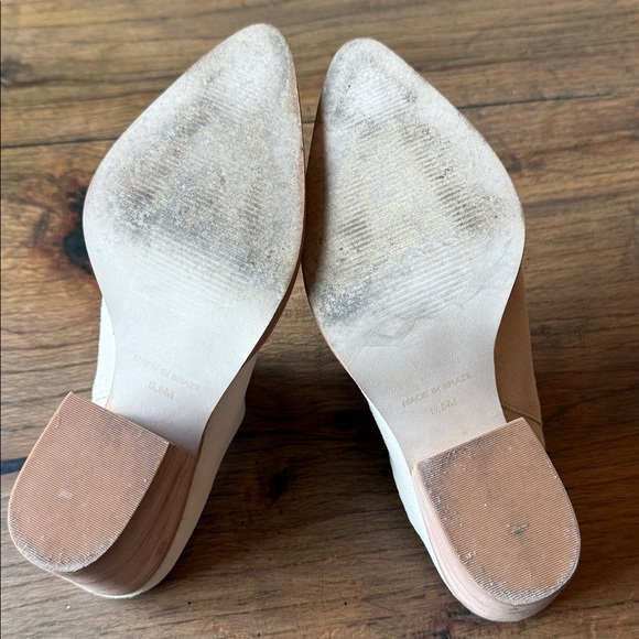 Women's Steve Madden Cream Mules - Picture 5 of 5